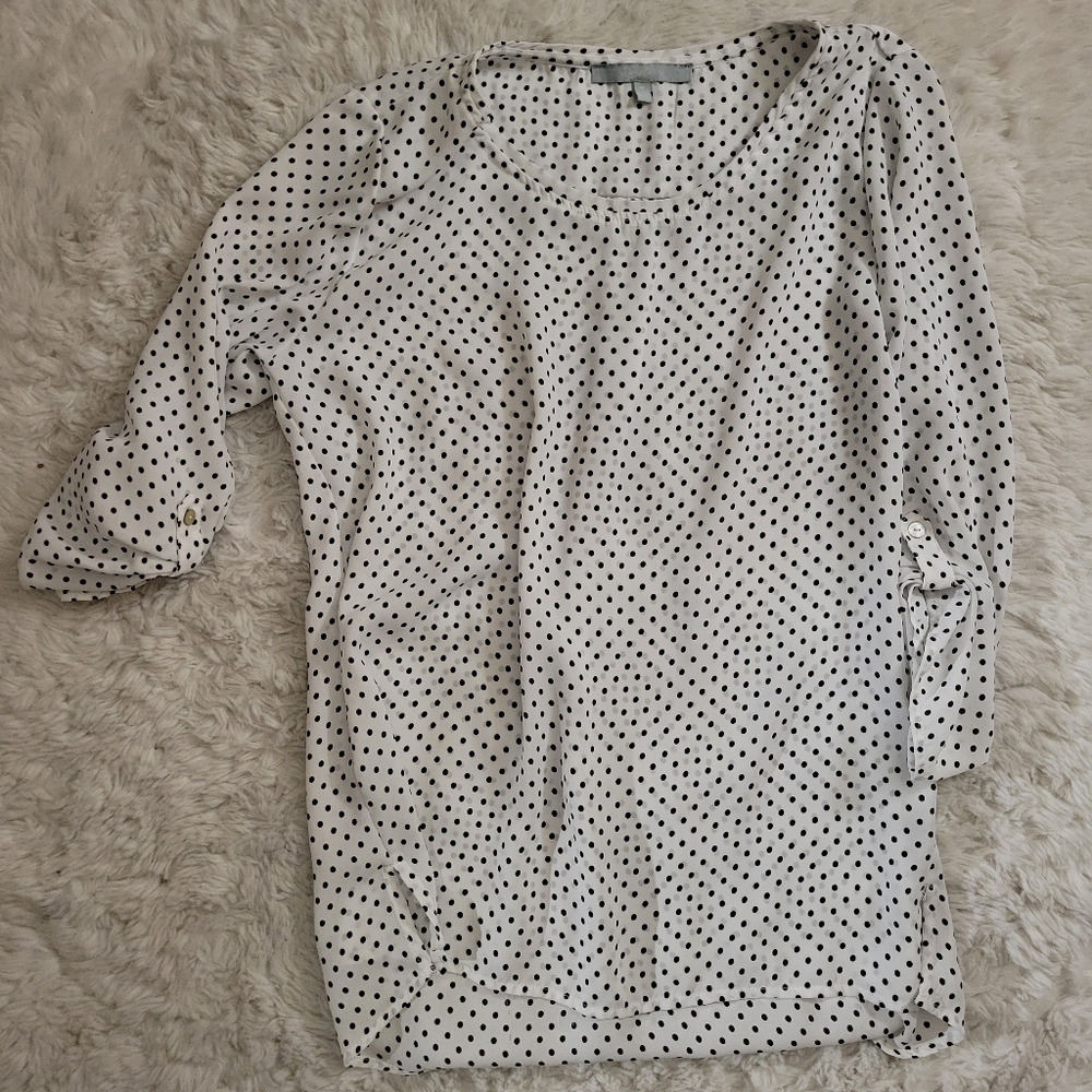 Sweet Rain Polka Dot Blouse